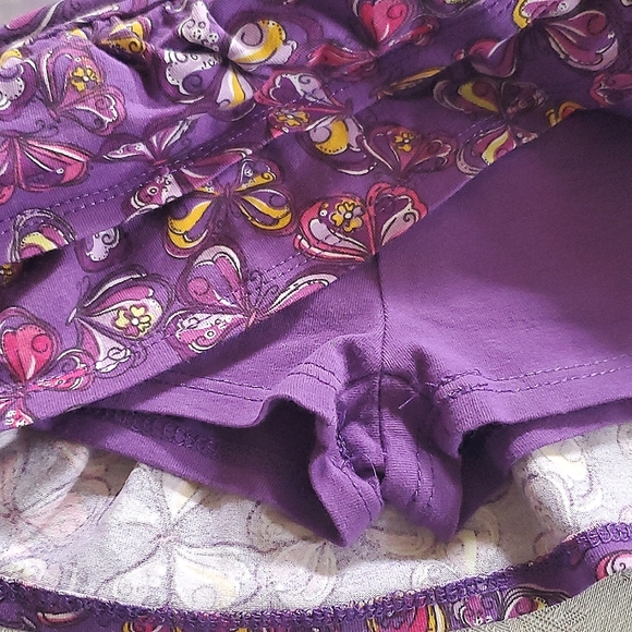 1989 Place Solid Purple Top 12-18 Months & Print Purple Skirt 9-12 Months - Picture 7 of 7